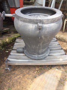The end result was this 585 kg pump casing.